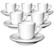 Ancap Set of Six Porcelain Cups and Saucers Jolly - 7 cl