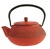 Shogun red cast-iron teapot with infuser + Free Dammann tea
