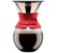 Bodum Pour Over Coffee Maker with filter in red - 8 cups