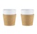 2 Bistro porcelain and cork cups 170ml - Bodum
