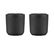 Set de 2 mugs BODUM noirs en porcelaine Douro double paroi 10cl
