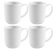 Lot de 4 Mugs en Porcelaines blanche Douro 35cl - Bodum