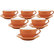 Tasse et sous tasse Latte Bowl Origami 25 cl - Orange