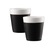 Bodum Set of 2 Bistro Porcelain Mugs With Silicone Sleeve Black - 17cl