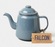 Service à thé gris pigeon 1L - Falcon Enamelware