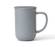 ‘Minima' charcoal blue porcelain mug with tea infuser - 500ml - Viva Scandinavia