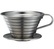 Tiamo K02 flat-bottomed coffee dripper in stainless steel - 2 cups